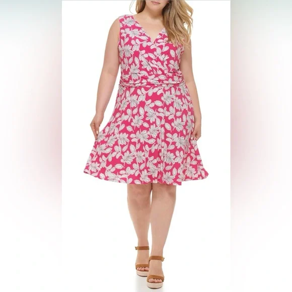 sachin and babi light blue dress Hot Pink Formal Dress Plus Size main image 0